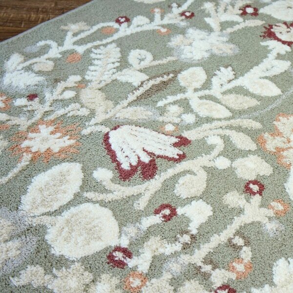 Angel Carpet, Kusový koberec Aurora 25 Green, 60x110, zelená, kancelária