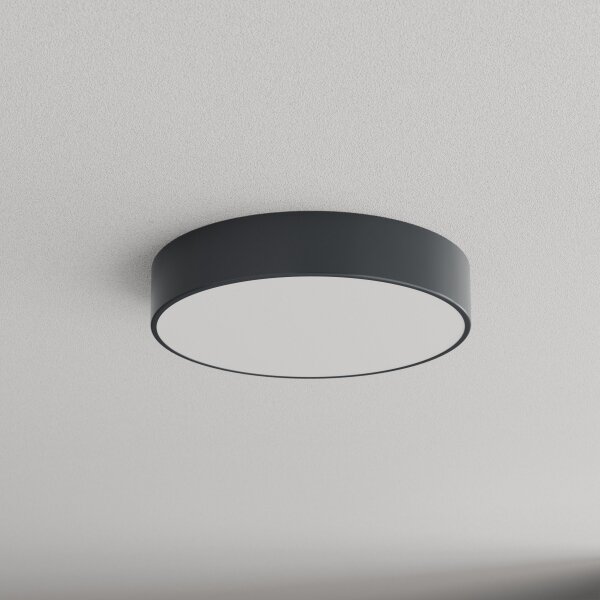 BRILAGI - LED RGBW Kúpeľňové stropné svietidlo CLARE 3xE27/12W/230V pr. 40 cm antracit IP54
