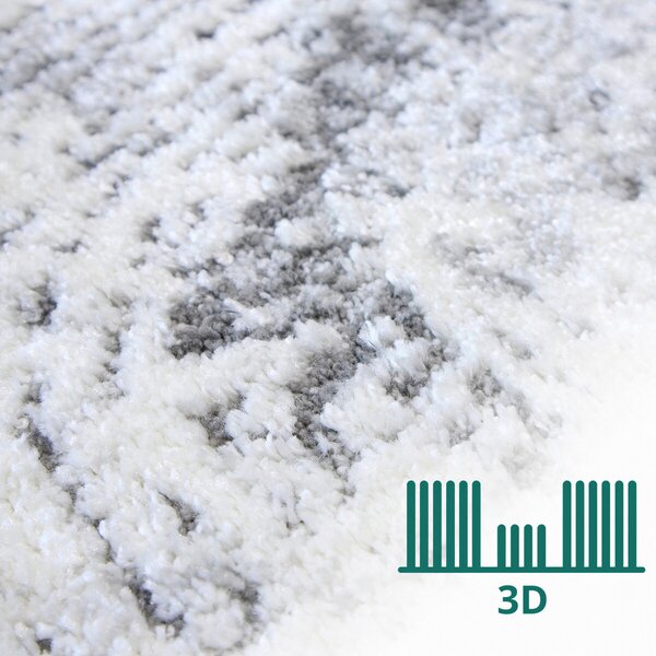 Angel Carpet, Kusový koberec Aurora 55 Grey, 60x110, šedá, kancelária