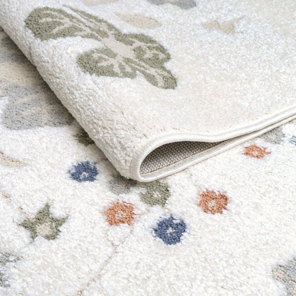 Angel Carpet, Kusový koberec Aurora 25 Cream, 60x110, biela, kancelária