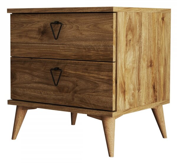 Hanah Home Nočný stolík Versa orech