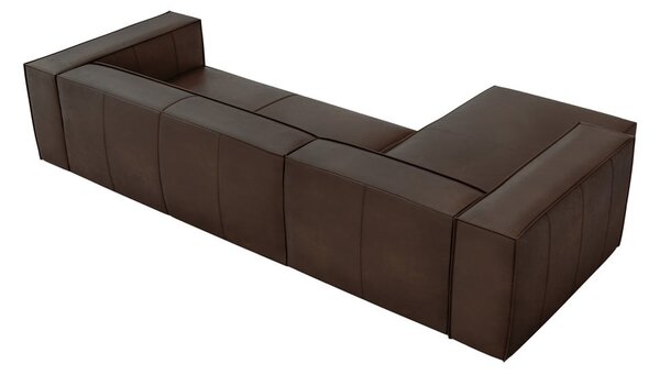 Tmavohnedá kožená rohová pohovka (ľavý roh) Madame - Windsor & Co Sofas