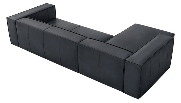 Tmavomodrá kožená rohová pohovka (ľavý roh) Madame – Windsor & Co Sofas