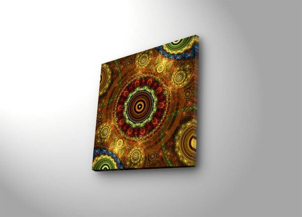 Wallity Obraz s LED osvetlením MANDALA 25 28 x 28 cm