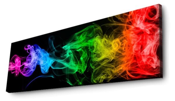 Wallity Obraz s LED osvetlením FAREBNÁ HMLA 67 30 x 90 cm