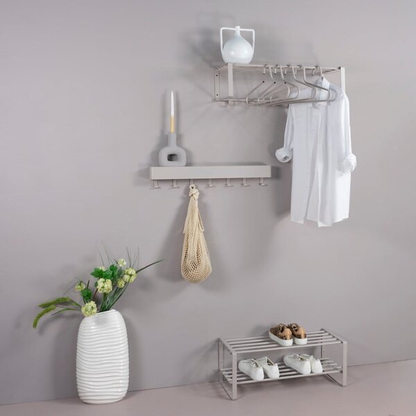 Taupe kovová skrinka na topánky 70x29x27 cm Rex – Spinder Design