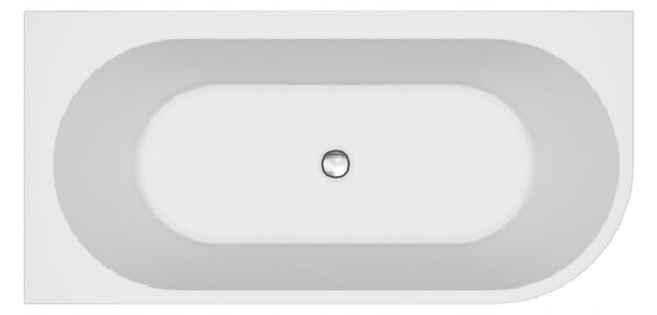 Cersanit Crea, voľne stojaca akrylátová vaňa k stene 170x82 cm ľavá, S301-329