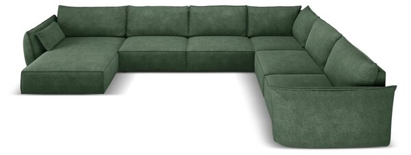 Tmavozelená rohová pohovka (pravý roh) Vanda - Mazzini Sofas