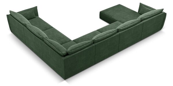 Tmavozelená rohová pohovka (pravý roh) Vanda - Mazzini Sofas