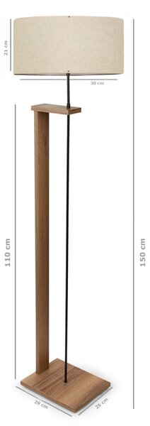 Opviq Stojacia lampa AYD IX 150 cm béžová