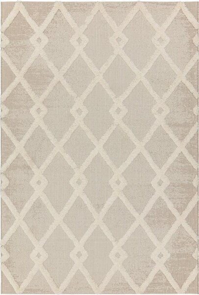 ASIATIC LONDON Alfresco Monty Beige Cream Diamond - koberec ROZMER CM: 200 x 290