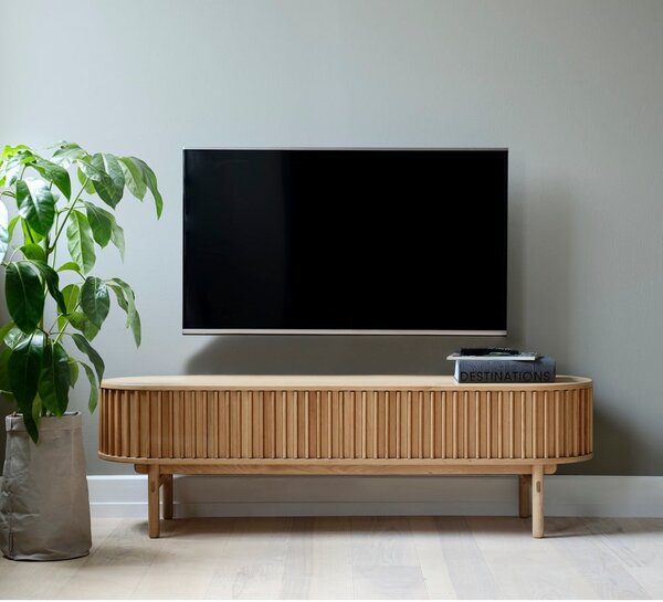 TV stolík v dekore duba v prírodnej farbe 160x48 cm Carno – Unique Furniture