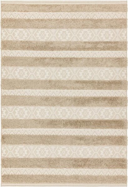 ASIATIC LONDON Alfresco Monty Natural Cream Stripe - koberec ROZMER CM: 120 x 170