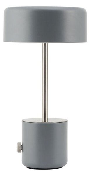 MUZZA USB STOLNÁ LAMPA BRING SIVÁ