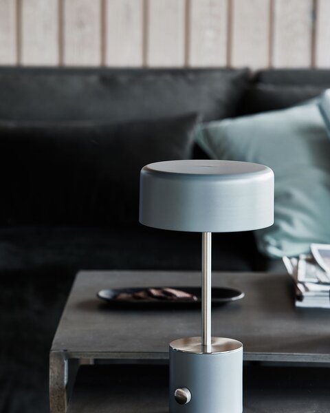 MUZZA USB STOLNÁ LAMPA BRING SIVÁ
