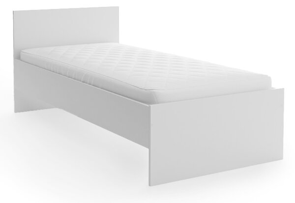 Posteľ ELISA 90 x 200 cm, biela Rošt: Bez roštu, Matrac: Bez matraca