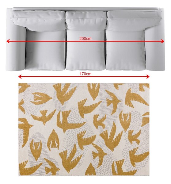 Franc Koberec Yellow Birds 120x170cm