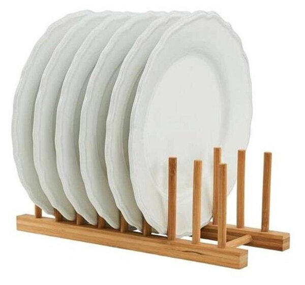Excellent Houseware Stojan na taniere 34 cm hnedý