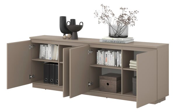 ŠIROKÁ KOMODA, taupe, 200/72/34,5 cm MID.YOU - Online Only drobný nábytok, Online Only