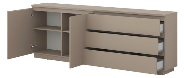 ŠIROKÁ KOMODA, taupe, 200/72/34,5 cm MID.YOU - Online Only drobný nábytok, Online Only