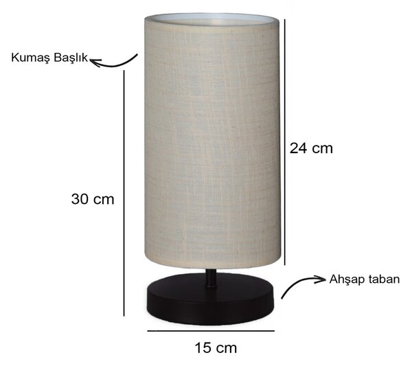 Opviq Stolová lampa Talis krémová