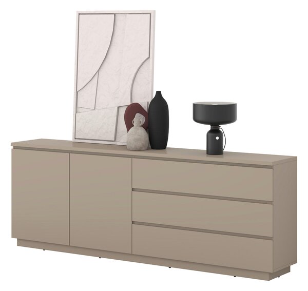 ŠIROKÁ KOMODA, taupe, 200/72/34,5 cm MID.YOU - Online Only drobný nábytok, Online Only