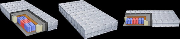 TAŠTIČKOVÝ MATRAC, 140/200 cm Boxxx - Matrace, Online Only