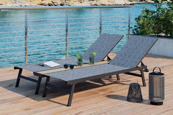 LEŽADLO 1 ks kov, plast, textil Ambia Garden - Online Only záhrada, Online Only