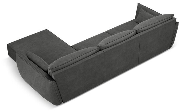 Sivá rohová pohovka (pravý roh) Vanda - Mazzini Sofas