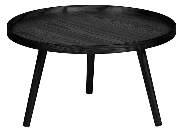 MUZZA Konferenčný stolík Mesa L ø 60 x 34 cm čierny