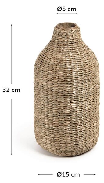 MUZZA Bambusová váza mamu 32 cm prírodná