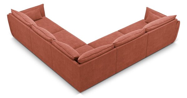 Červená rohová pohovka (variabilná) Vanda - Mazzini Sofas