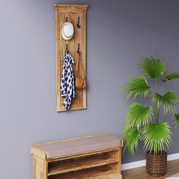 Vešiak Guru s 4 háčikmi 50x140x2,5 z mangového dreva