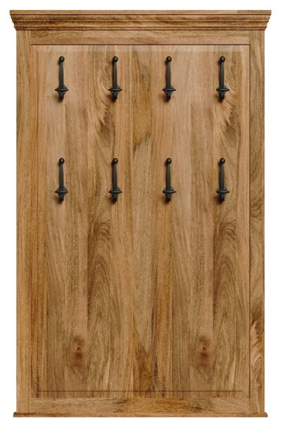Vešiak Guru s 8 háčikmi 90x140x2,5 z mangového dreva