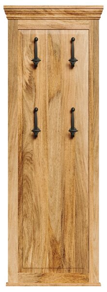Vešiak Guru s 4 háčikmi 50x140x2,5 z mangového dreva