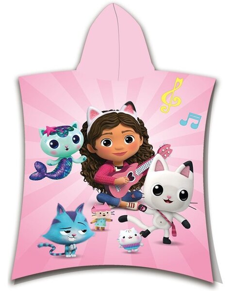 Jerry Fabrics Detské pončo-osuška - Lilo a Stitch - modrá