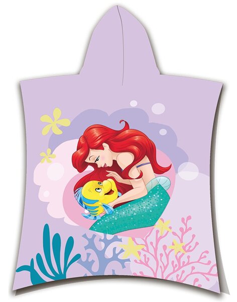 Jerry Fabrics Detské pončo-osuška - Lilo a Stitch - modrá