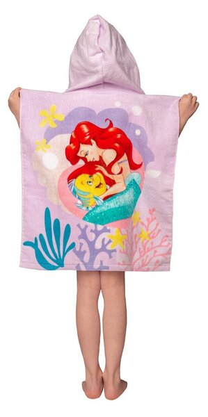 Jerry Fabrics Detské pončo-osuška - Lilo a Stitch - modrá