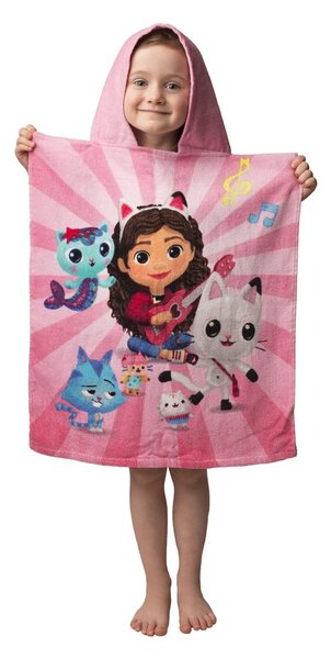 Jerry Fabrics Detské pončo-osuška - Lilo a Stitch - modrá