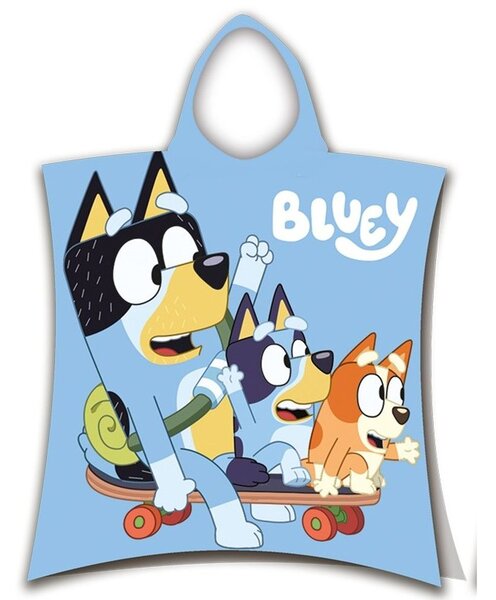 Jerry Fabrics Detské pončo-osuška - Lilo a Stitch - modrá