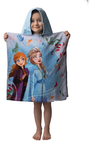 Jerry Fabrics Detské pončo-osuška - Lilo a Stitch - modrá