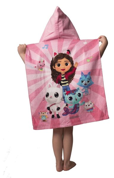Jerry Fabrics Detské pončo-osuška - Lilo a Stitch - modrá