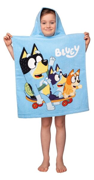 Jerry Fabrics Detské pončo-osuška - Lilo a Stitch - modrá