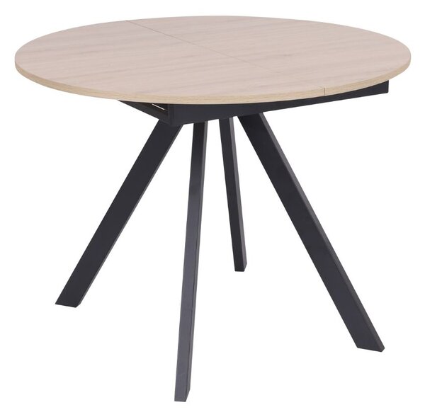 Rozkladací jedálenský stôl Tavo 100–140 × 100 cm, prírodný dub