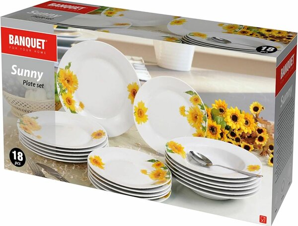 Banquet Sunny 18-dielna jedálenská súprava