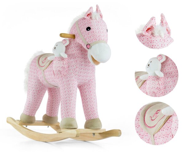 Hojdací koník Pony ružový