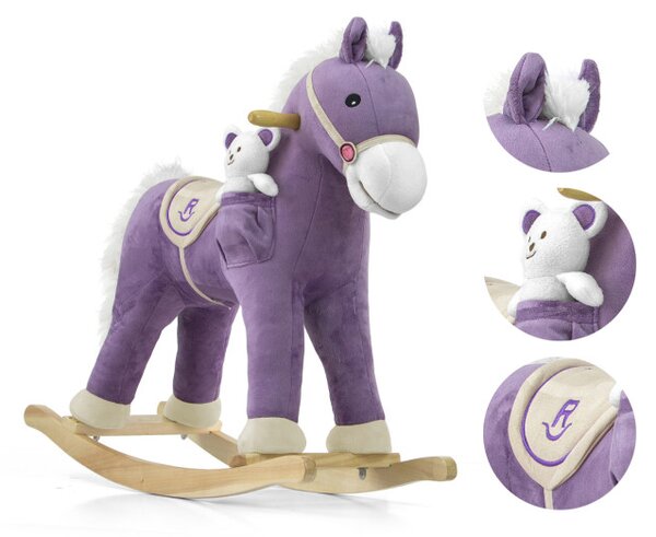 Hojdací koník Pony fialový