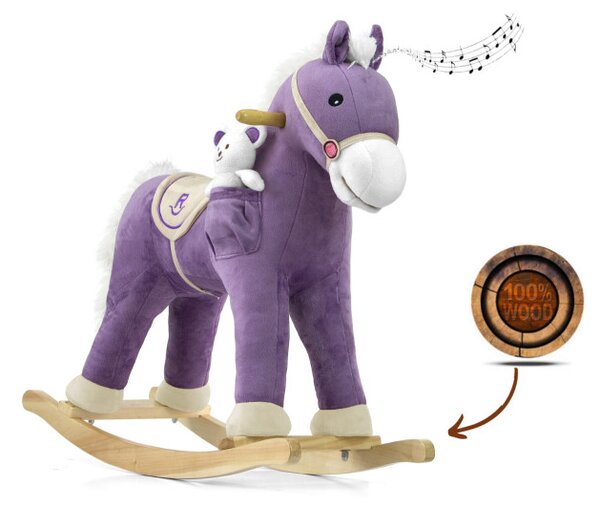 Hojdací koník Pony fialový