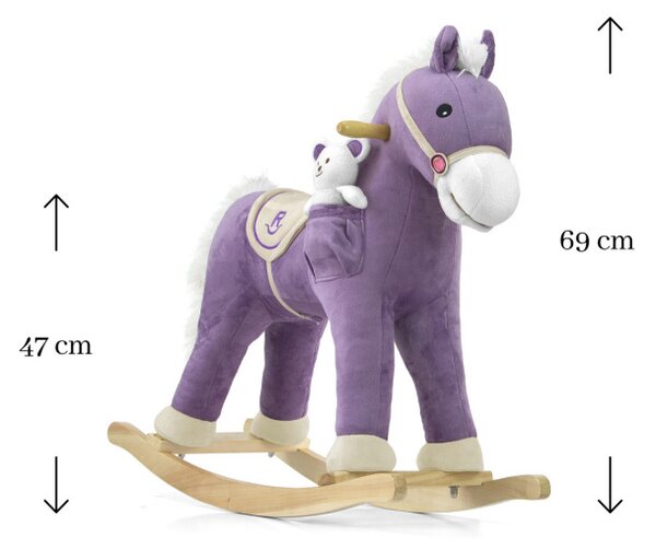 Hojdací koník Pony fialový