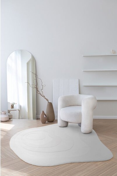 Biely vlnený koberec 150x150 cm Olsen – Asiatic Carpets